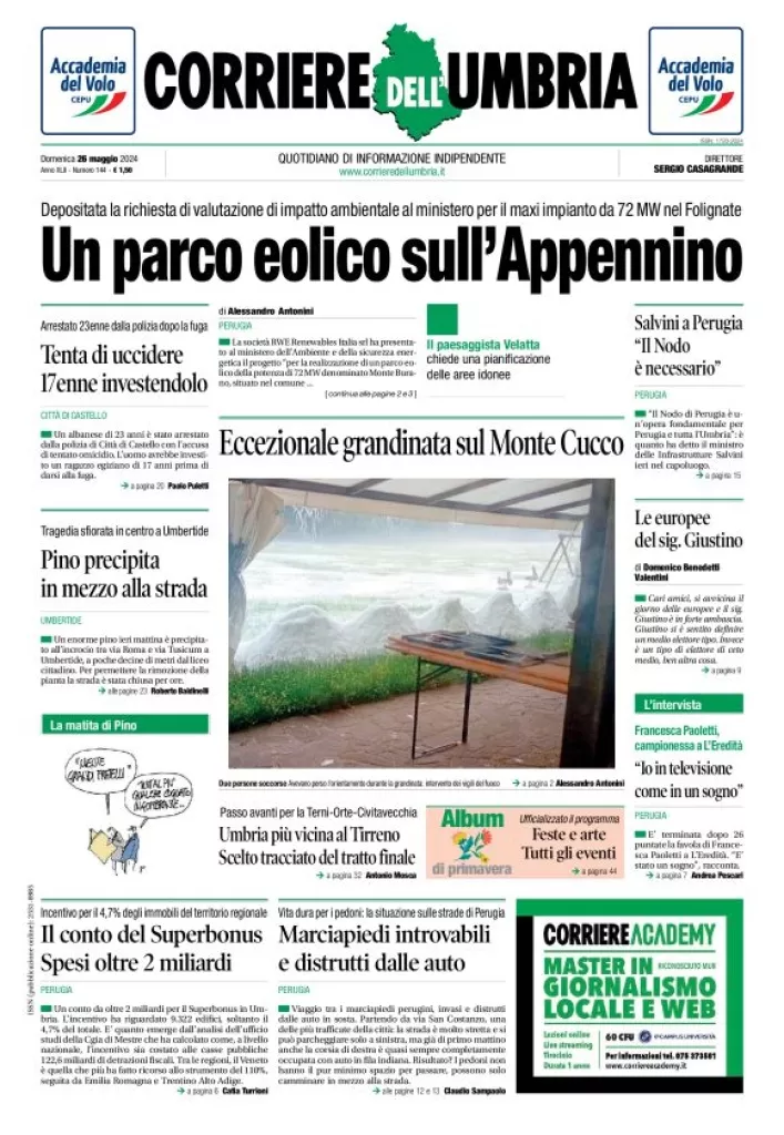 Prima-pagina-corriere umbria-del-2024-05-26